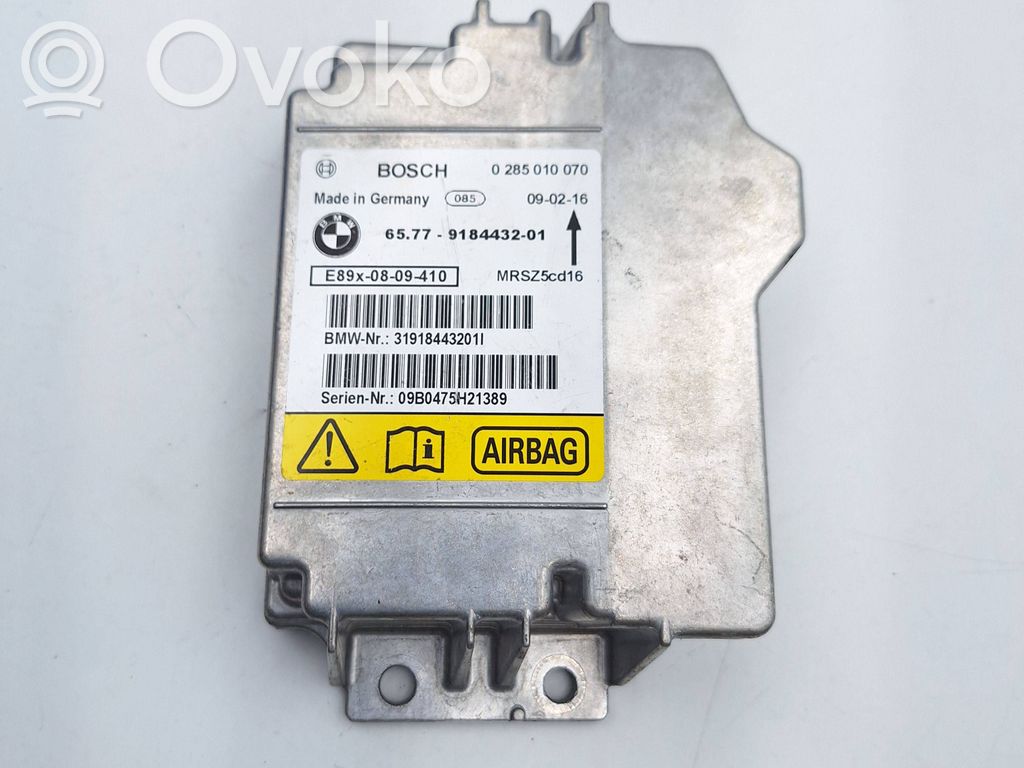 Module de contrôle airbag   9184432,65779184432,0285010070,31918443201I,MRSZ5CQ16
