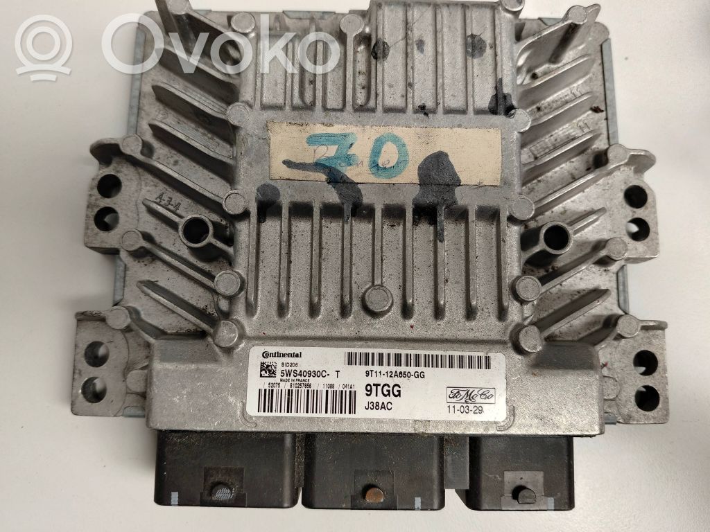 Engine control unit/module ECU   5WS40930CT,9T1112A650GG,9T1112A650GG