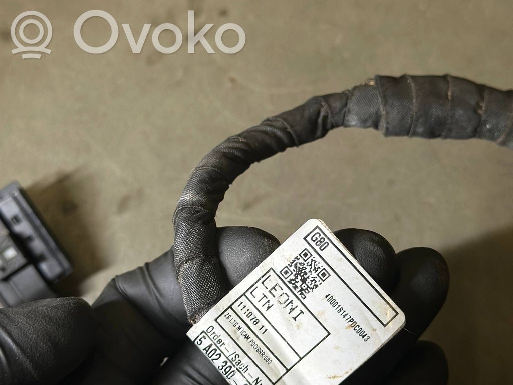 Cableado del sensor de aparcamiento (PDC)   5A02386,5A02390