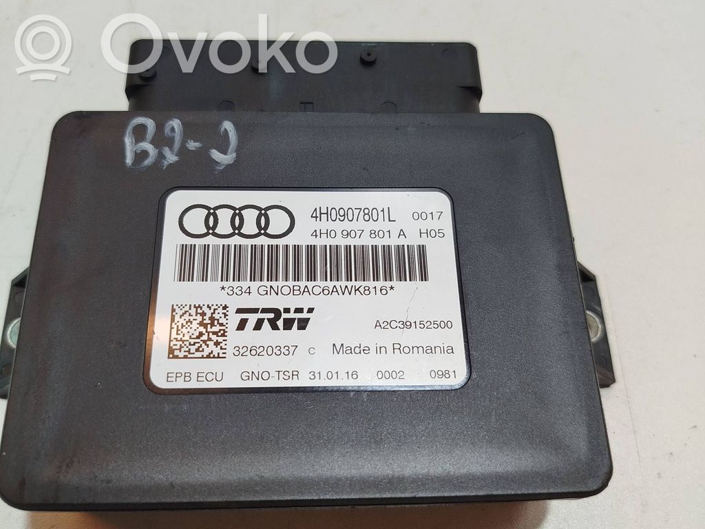 Brake system control unit/module   4H0907801L,4H0907801A,32620337,A2C39152500