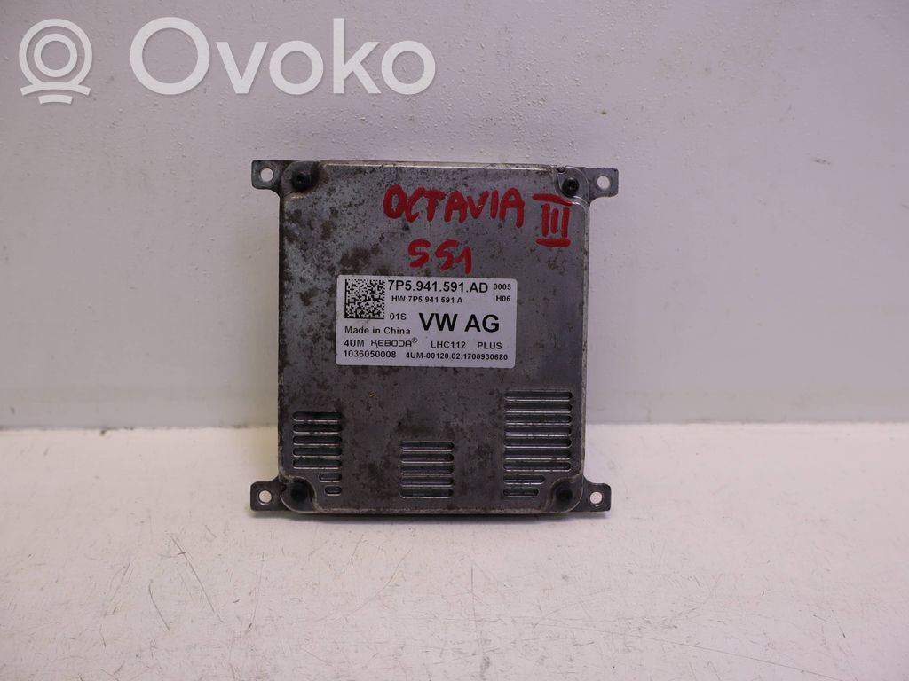 Skoda Octavia Mk3 (5E) Module de ballast de phare Xenon 