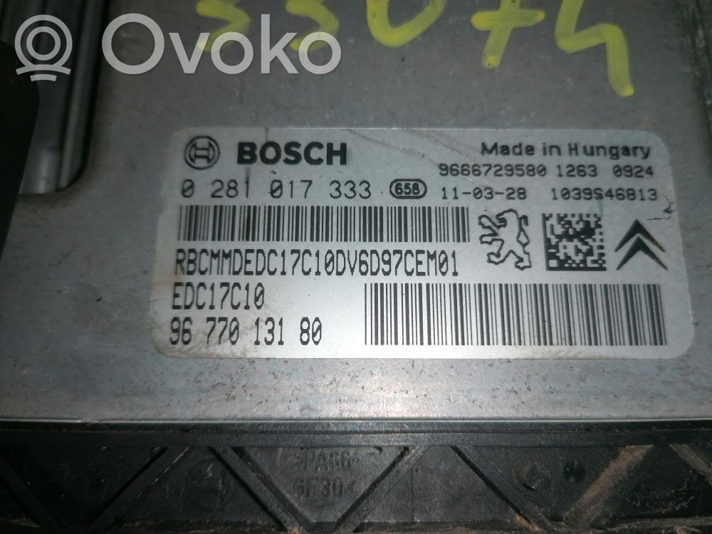 Engine control unit/module ECU   1944J9,27400175,33074,VDMS18