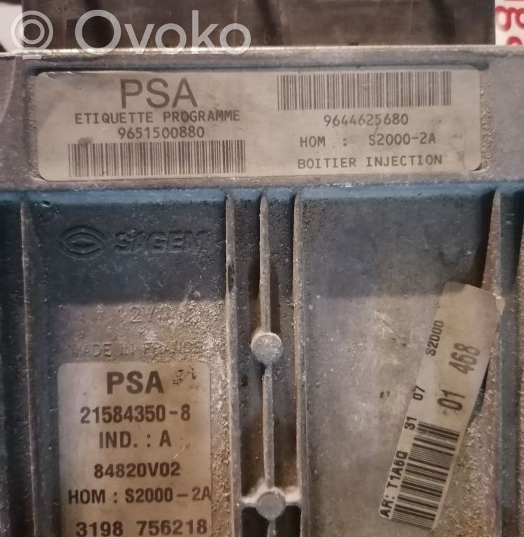 Peugeot 206 Galios (ECU) modulis 