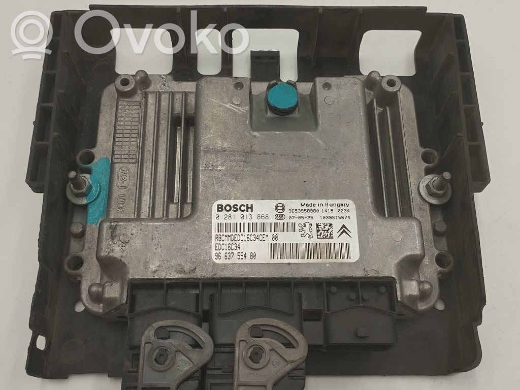 Engine control unit/module   0281013868,9653958980,9663755480