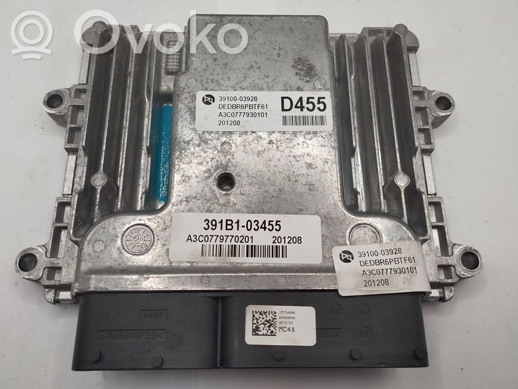 Engine control unit/module   3910003928,201208,DEDBR6PBTT61,A3C0777930101