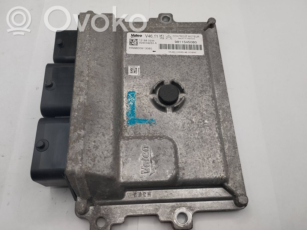 Engine control unit/module   9811545080,151880934,V29059263A