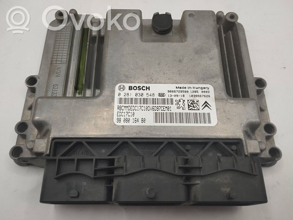 Engine control unit/module   9666729580,0281030548,9808016480