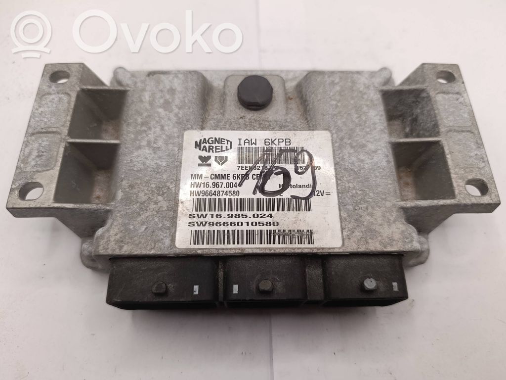 Engine control unit/module   9664874580,9666010580,SW16985024