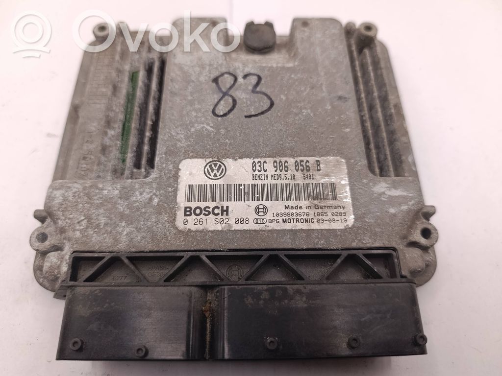 Engine control unit/module   03C906056B,0261S02008,1039S03676