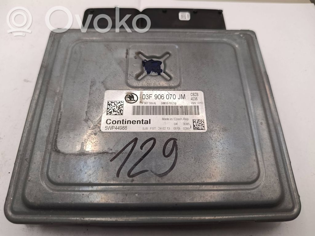 Engine control unit/module   03F906070JM,5WP44988,03E907309AL