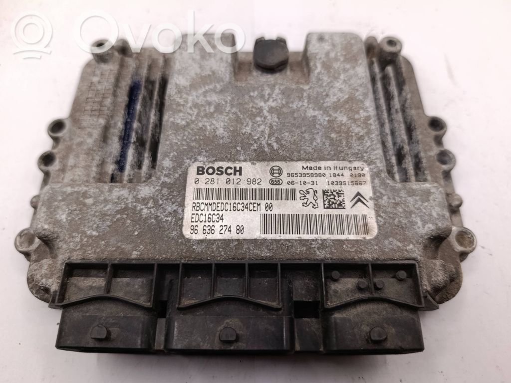 Peugeot Expert Calculateur moteur ECU 