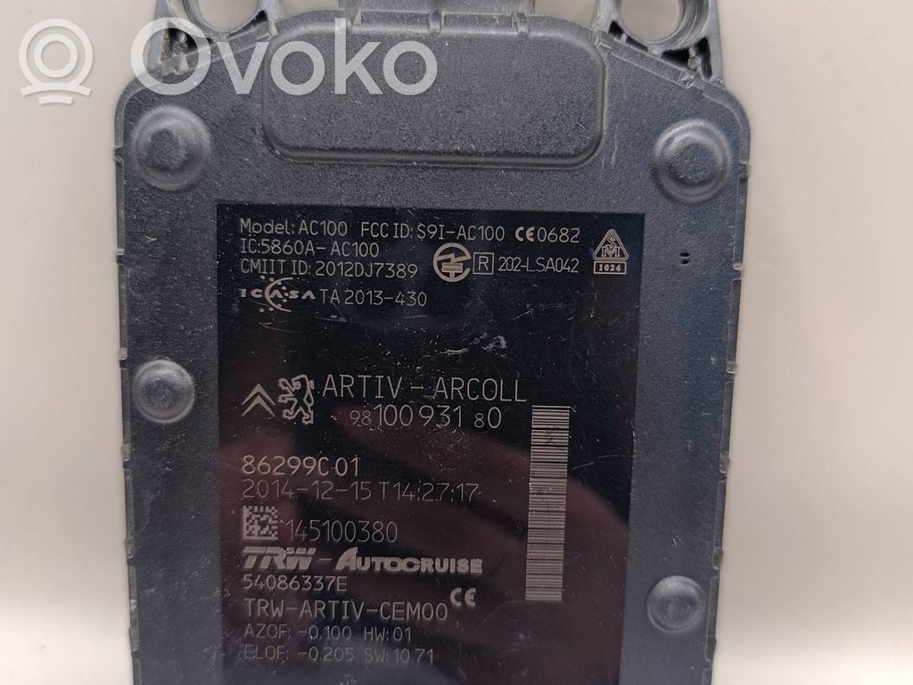 Citroen C4 II Picasso Radar / Czujnik Distronic 