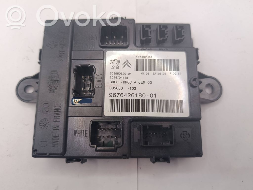 Sterownik / Moduł elektrycznej klapy tylnej / bagażnika   9676426180,Y6X49PH44,503950820104