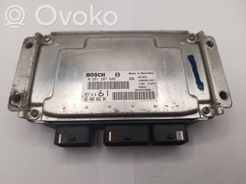 Engine control unit/module   0261207686,9645543880,9648608280