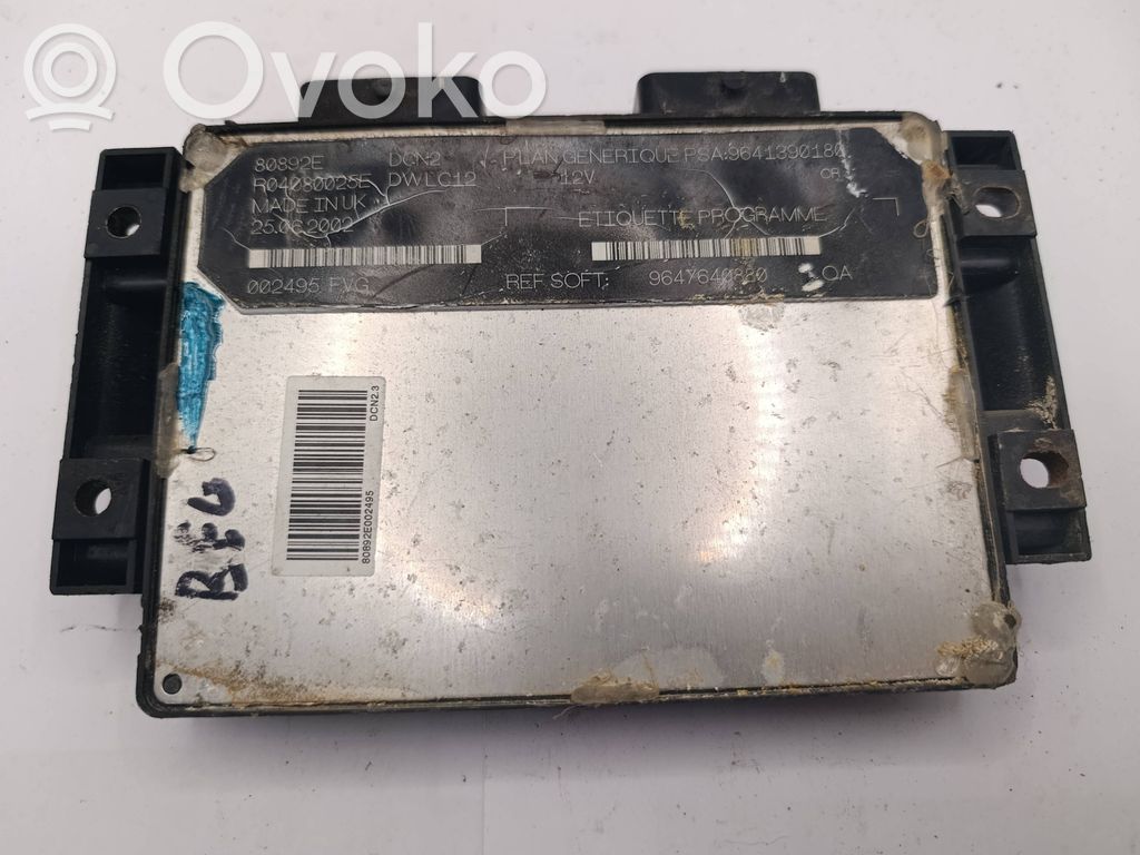 Citroen Berlingo Sterownik / Moduł ECU 