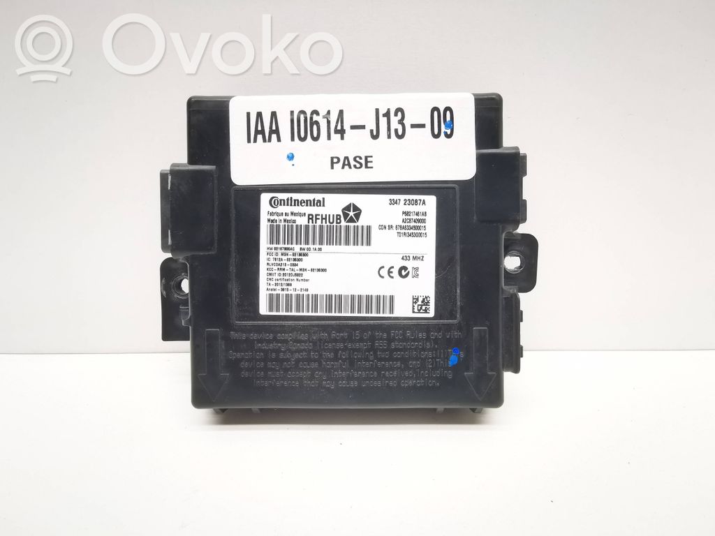 Centralina/modulo keyless go   334723087A,P68217461AB