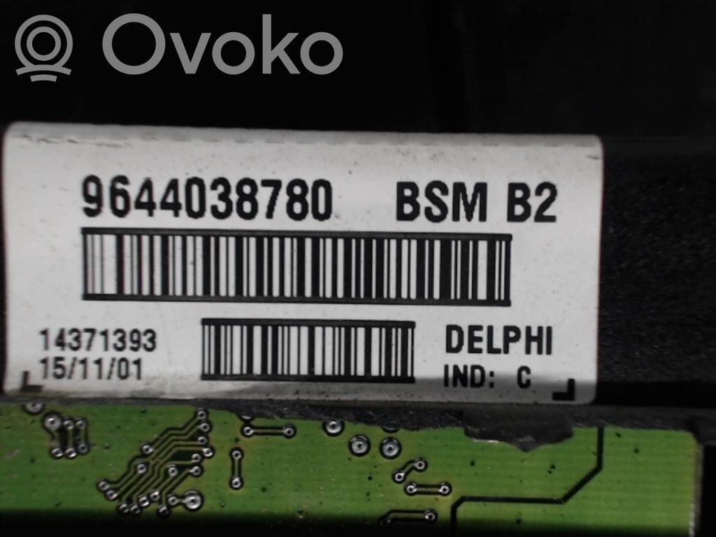 Peugeot 307 Katvealueen valvonnan ohjainlaite (BSM) 