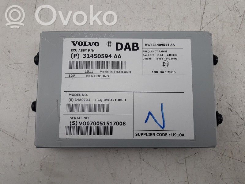Other control units/modules   31450594AA,31409514AA,31409514AA,31450594AA