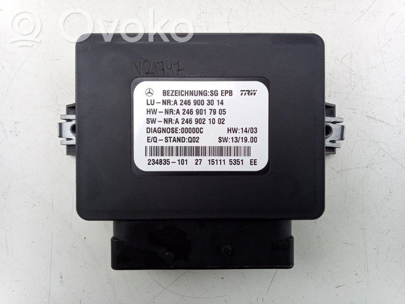 Mercedes-Benz B W246 W242 Módulo de control del freno de mano 