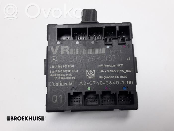 Mercedes-Benz B W246 W242 Centralina/modulo chiusura centralizzata portiere 