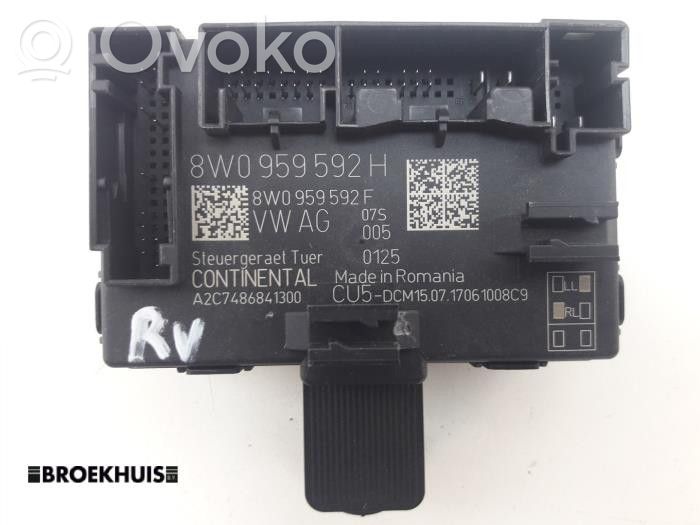 Audi A4 S4 B9 8W Unidad de control/módulo del bloqueo de puertas