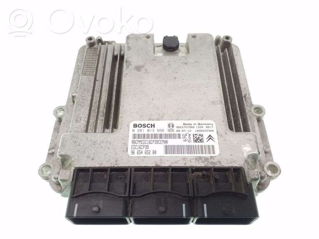 Engine control unit/module   0281013666,9665465280