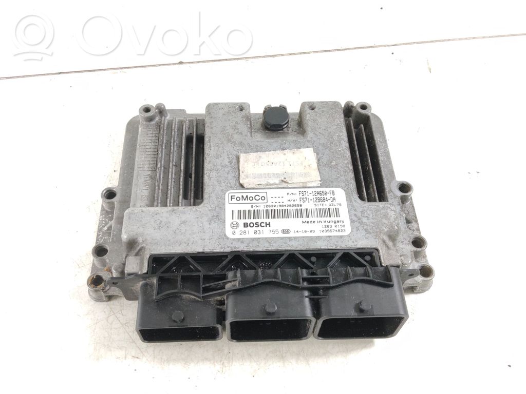 Engine control unit/module   0281031755,FS7112A650FB