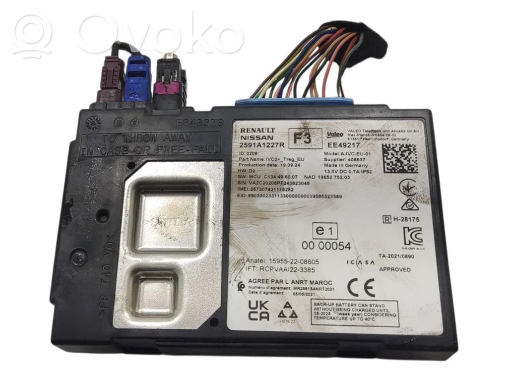 Renault Captur II Module reconnaissance vocale 