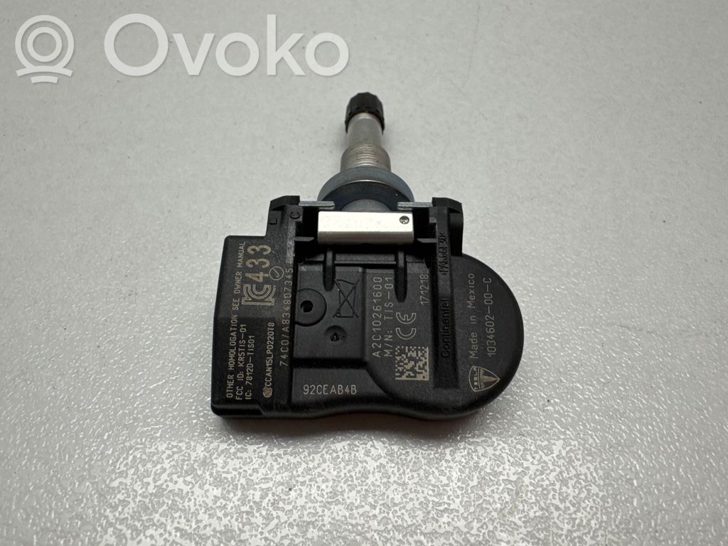 Tesla Model 3 Sensor de presión del neumático 