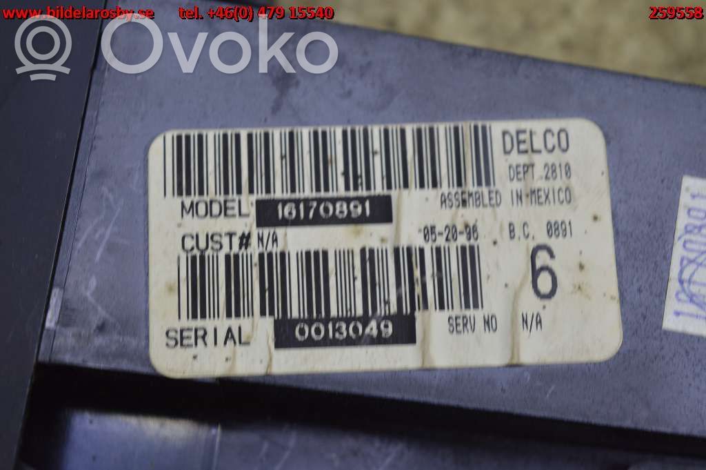 Chevrolet Corvette Climate control unit 
