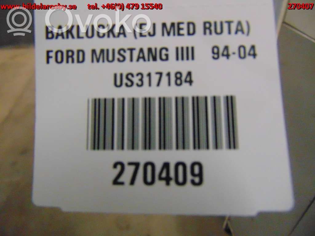 Ford Mustang IV Puerta del maletero/compartimento de carga 