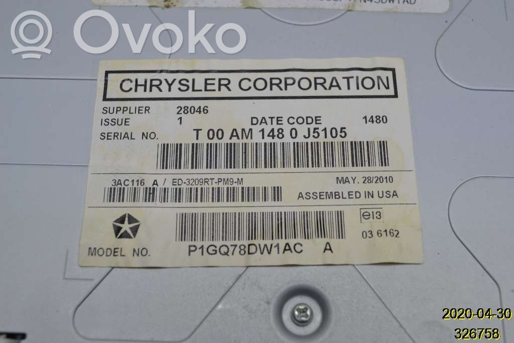 Dodge Journey Monitor / wyświetlacz / ekran 