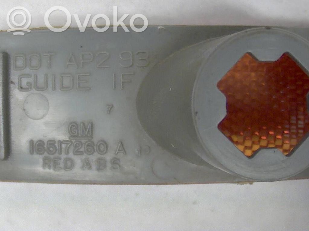 Front indicator light   16517262,11602288L