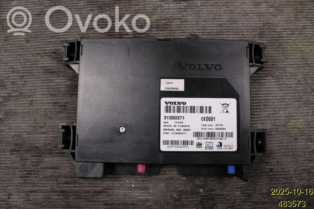Other control units/modules   36010001,31350371