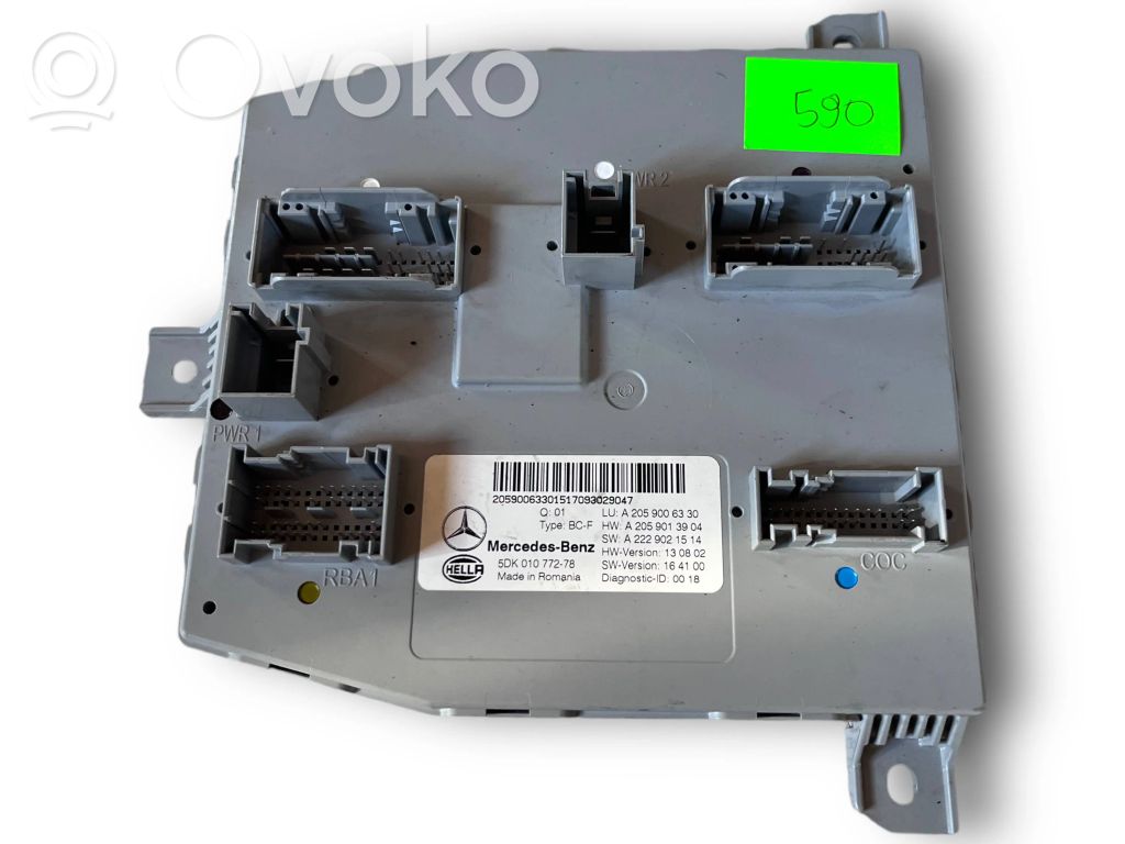Mercedes-Benz C W205 Central body control module 