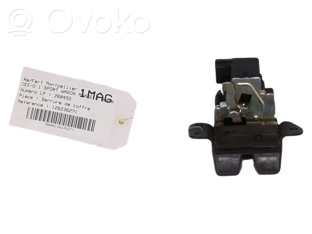 Tailgate/trunk/boot lock/catch/latch