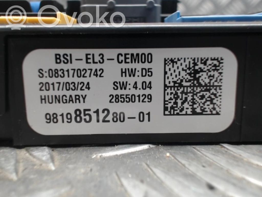 Citroen C3 Engine ECU kit and lock set 
