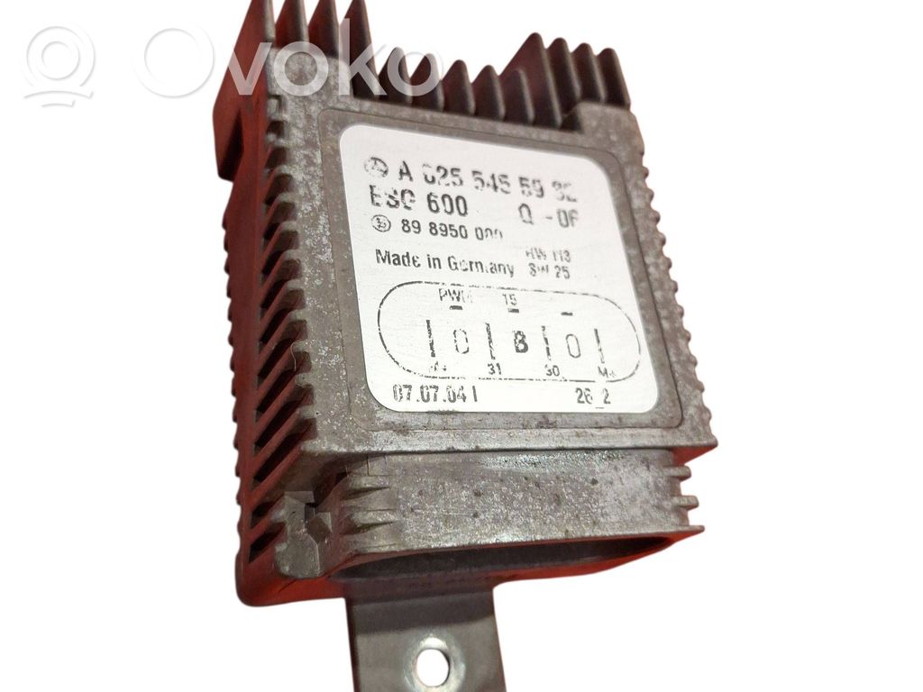Sterownik / Moduł wentylatorów   A0255455932,898950000,ES0600