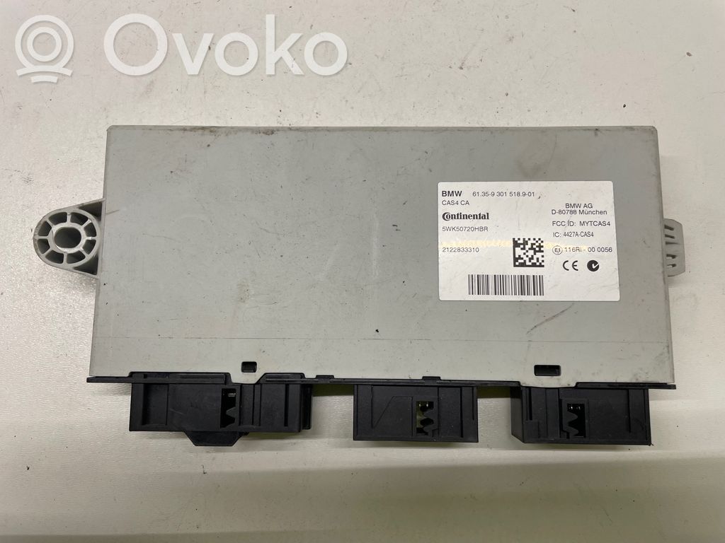 BMW 6 F12 F13 Moduł / Sterownik CAS 