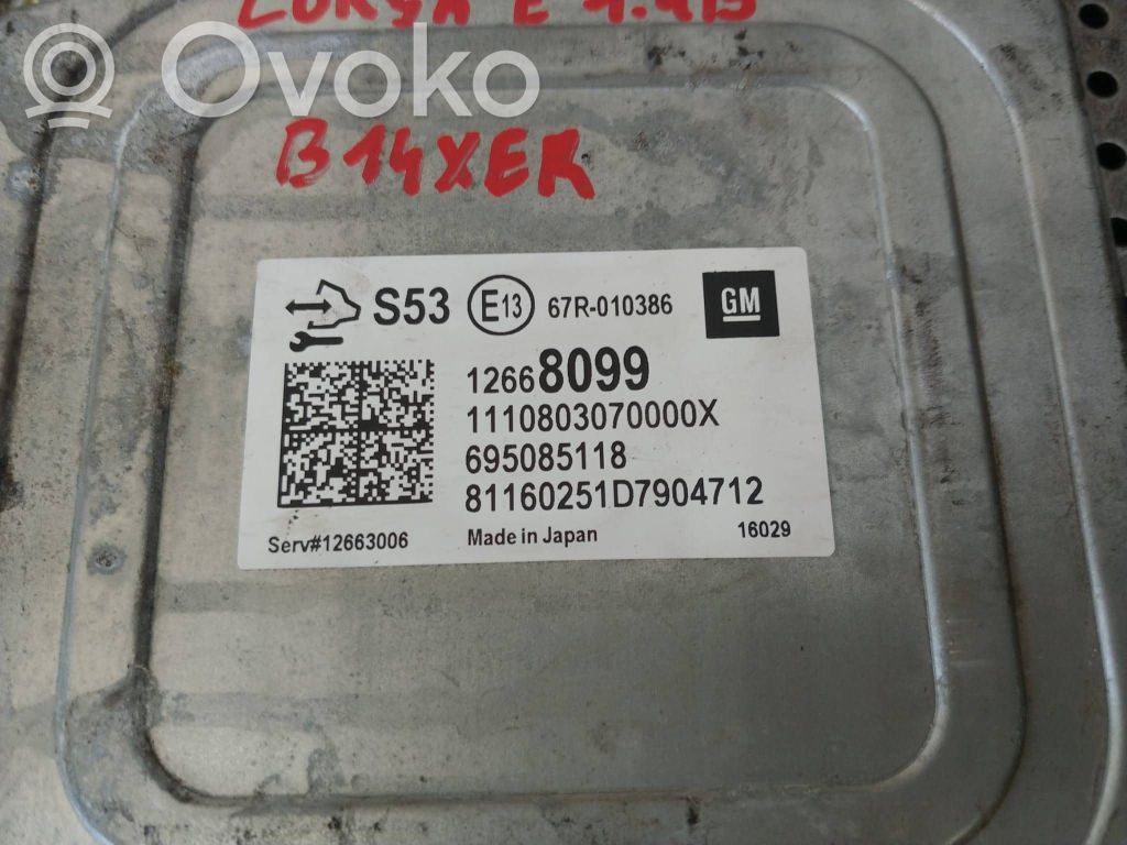 Opel Corsa E Engine control unit/module ECU 