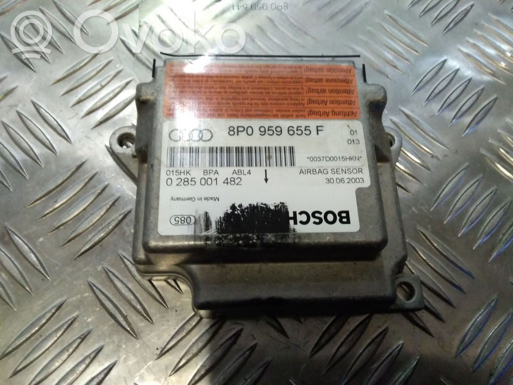 Airbag control unit/module   8P0959655F,0285001482