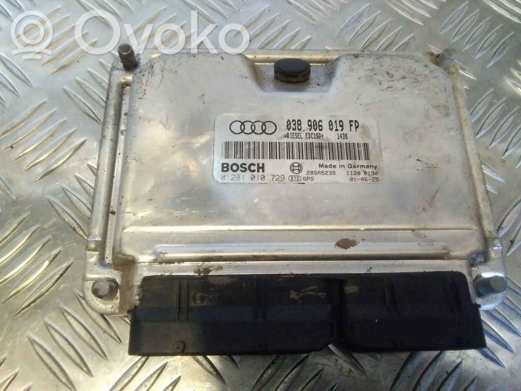 Engine control unit/module   038906019FP,0281010729,28SA5239