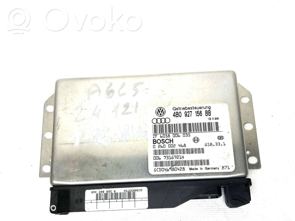 Gearbox control unit/module   4B0927156BB,6058006035,73167214,0260002468,17867846