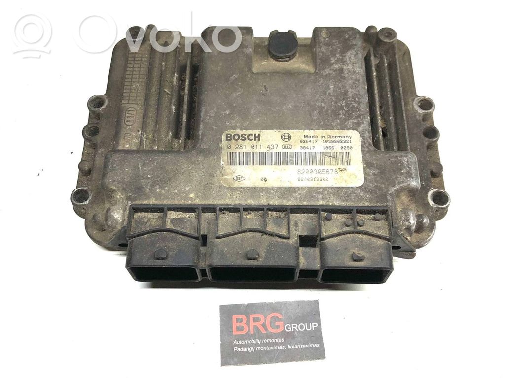 Engine control unit/module   8200313302,8200305678,0281011437,28195744