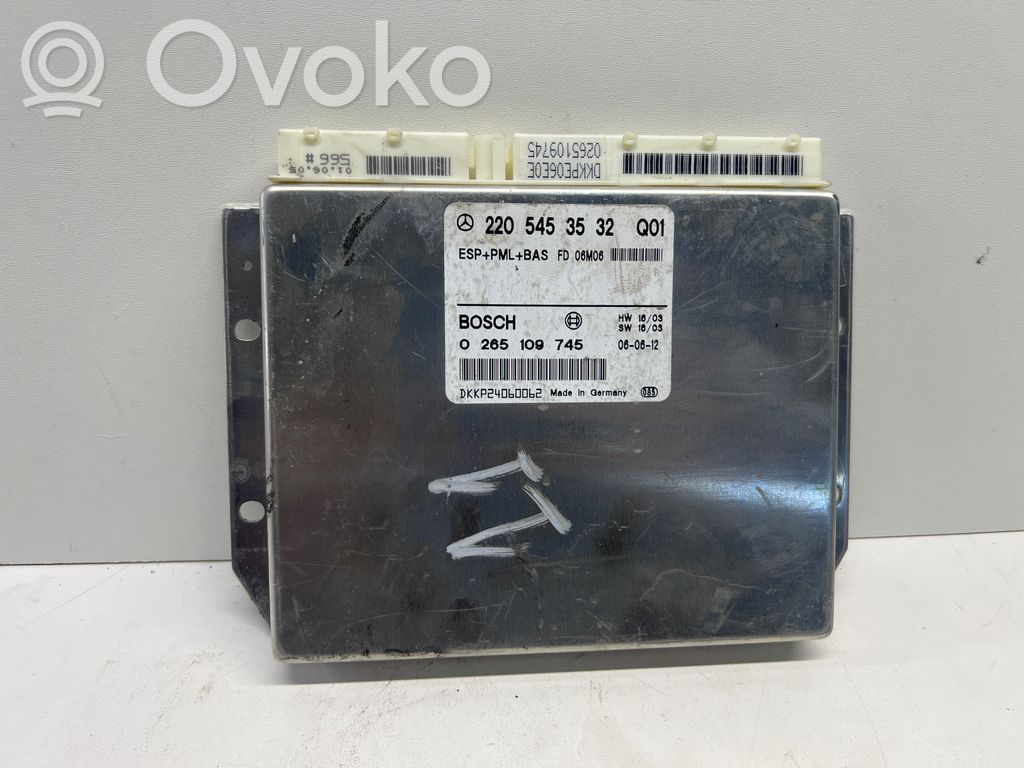 Mercedes-Benz S W220 Unitate control ESP (sistem de stabilitate) 