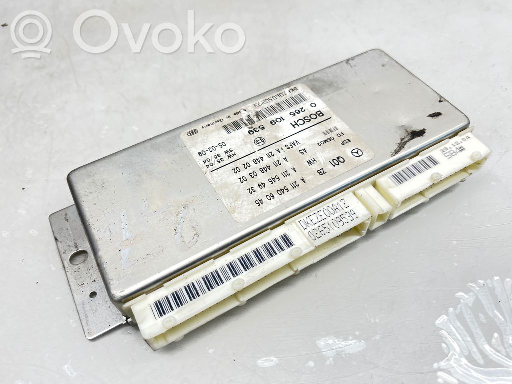 ABS control unit/module   A2115406045,A2114480302,A2115454932