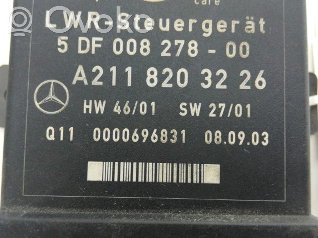 Module d'éclairage LCM   A2118203226,5DF00827800