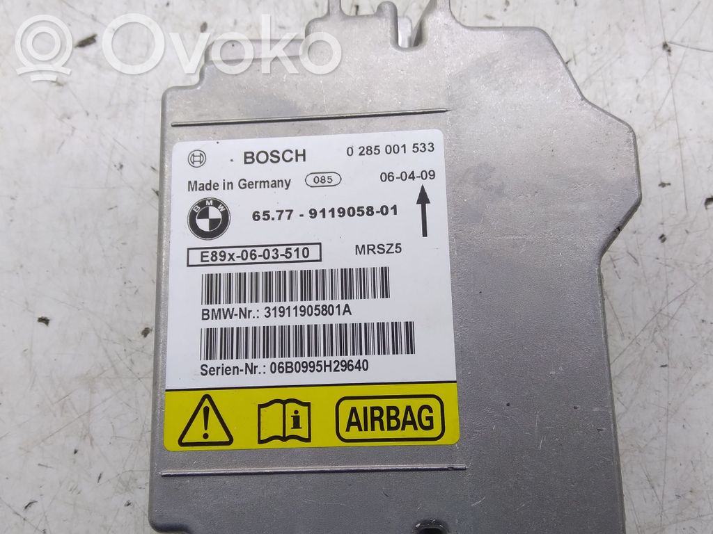 BMW 1 E81 E87 Airbag control unit/module 