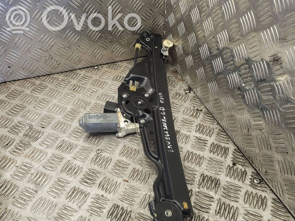 BMW 5 E60 E61 Rear door window regulator with motor 