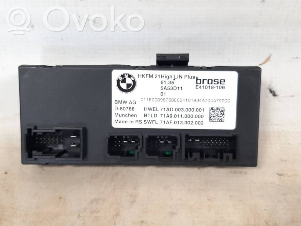 BMW X7 G07 Unité de commande / module de hayon 